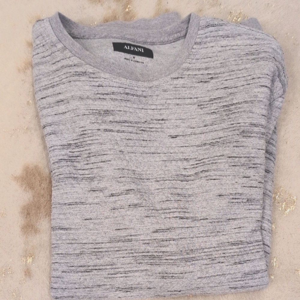 Alfani Gray Knit Sweater
